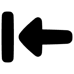 Triangle Arrow Move Left 1 Icon from Plump Solid Set