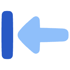 Triangle Arrow Move Left 1 Icon from Plump Flat Set