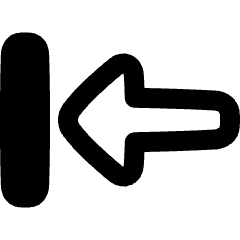 Triangle Arrow Move Left 1 Icon from Plump Remix Set