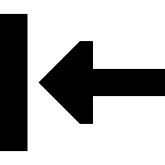 Triangle Arrow Move Left 1 Icon from Sharp Solid Set