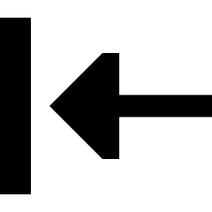 Triangle Arrow Move Left 1 Icon from Sharp Remix Set