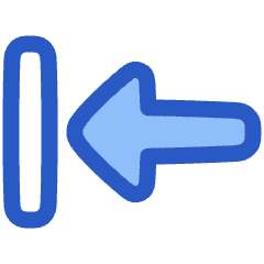 Triangle Arrow Move Left 1 Icon from Plump Duo Set