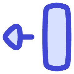 Triangle Arrow Move Left 2 Icon from Flex Duo Set