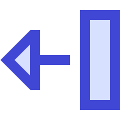 Triangle Arrow Move Left 2 Icon from Sharp Duo Set