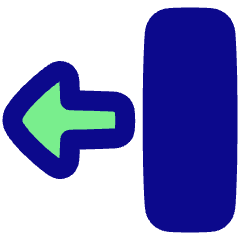 Triangle Arrow Move Left 2 Icon from Plump Pop Set