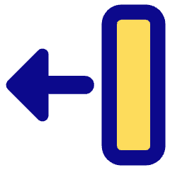 Triangle Arrow Move Left 2 Icon from Core Pop Set