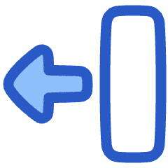 Triangle Arrow Move Left 2 Icon from Plump Duo Set