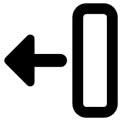 Triangle Arrow Move Left 2 Icon from Core Remix Set