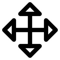 Triangle Arrow Move Icon from Core Line Set