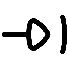 Triangle Arrow Move Right 1 Icon from Flex Line Set