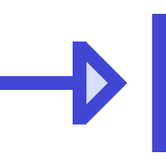 Triangle Arrow Move Right 1 Icon from Sharp Duo Set