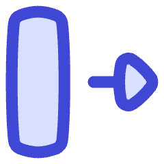 Triangle Arrow Move Right 2 Icon from Flex Duo Set