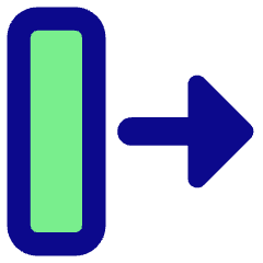 Triangle Arrow Move Right 2 Icon from Core Pop Set