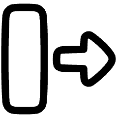 Triangle Arrow Move Right 2 Icon from Plump Line Set