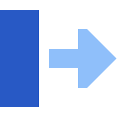 Triangle Arrow Move Right 2 Icon from Sharp Flat Set