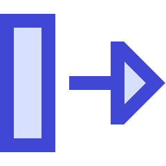 Triangle Arrow Move Right 2 Icon from Sharp Duo Set