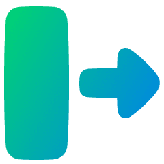 Triangle Arrow Move Right 2 Icon from Plump Gradient Set