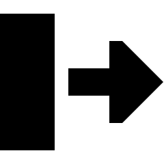 Triangle Arrow Move Right 2 Icon from Sharp Solid Set