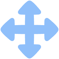 Triangle Arrow Move Icon from Plump Flat Set