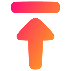 Triangle Arrow Move Up 1 Icon from Plump Gradient Set