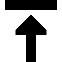 Triangle Arrow Move Up 1 Icon from Sharp Solid Set