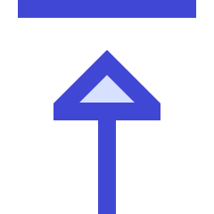 Triangle Arrow Move Up 1 Icon from Sharp Duo Set