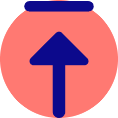 Triangle Arrow Move Up 1 Icon from Core Pop Set
