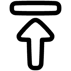 Triangle Arrow Move Up 1 Icon from Plump Line Set