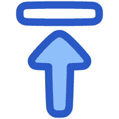 Triangle Arrow Move Up 1 Icon from Plump Duo Set