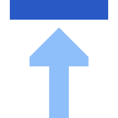 Triangle Arrow Move Up 1 Icon from Sharp Flat Set