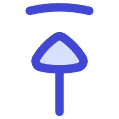 Triangle Arrow Move Up 1 Icon from Flex Duo Set