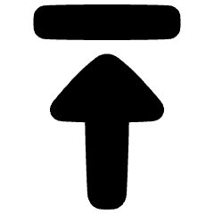 Triangle Arrow Move Up 1 Icon from Plump Solid Set