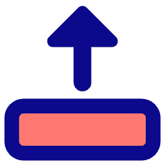 Triangle Arrow Move Up 2 Icon from Core Pop Set