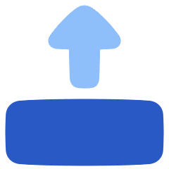 Triangle Arrow Move Up 2 Icon from Plump Flat Set