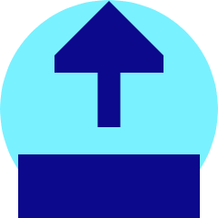 Triangle Arrow Move Up 2 Icon from Sharp Pop Set