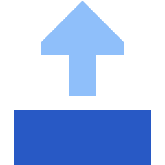 Triangle Arrow Move Up 2 Icon from Sharp Flat Set