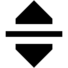 Triangle Arrow Move Vertical Icon from Sharp Solid Set