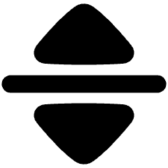 Triangle Arrow Move Vertical Icon from Plump Solid Set