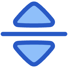 Triangle Arrow Move Vertical Icon from Plump Duo Set