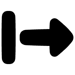 Triangle Arrow Right Start Icon from Plump Solid Set