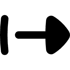 Triangle Arrow Right Start Icon from Flex Solid Set