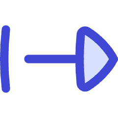 Triangle Arrow Right Start Icon from Flex Duo Set