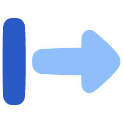 Triangle Arrow Right Start Icon from Plump Flat Set