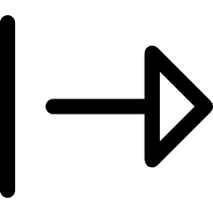 Triangle Arrow Right Start Icon from Core Line Set