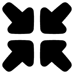 Triangle Arrow Shrink Icon from Plump Solid Set