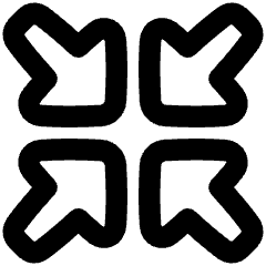 Triangle Arrow Shrink Icon from Plump Remix Set