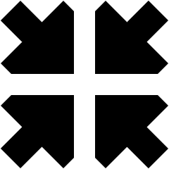 Triangle Arrow Shrink Icon from Sharp Solid Set