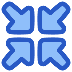 Triangle Arrow Shrink Icon from Plump Duo Set