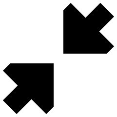 Triangle Arrow Shrink Diagonal 1 Icon from Sharp Solid Set