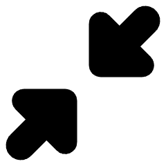 Triangle Arrow Shrink Diagonal 1 Icon from Core Solid Set